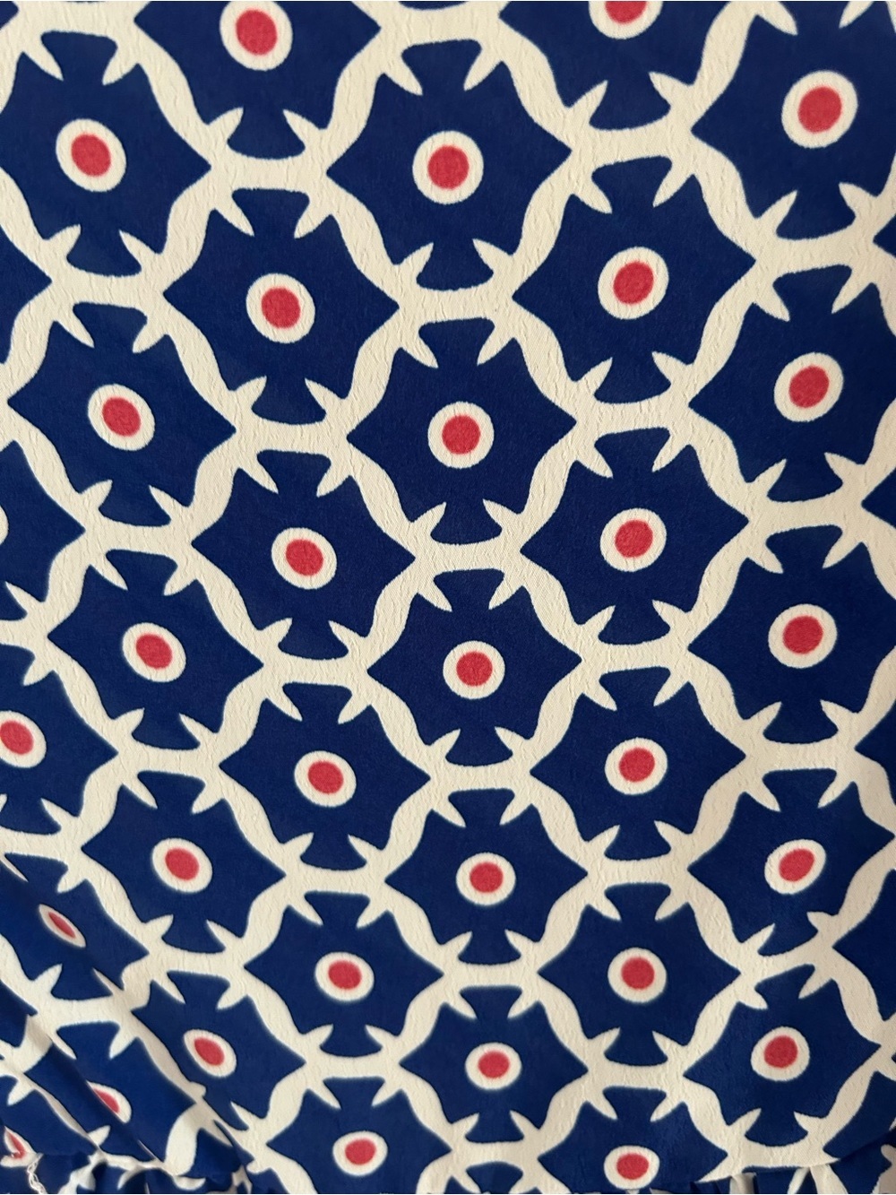 Gorgeous Navy & Coral Geometric Print, Miduo Butterfly-Sleeve, Maxi Dress, NWT S - Picture 7 of 9